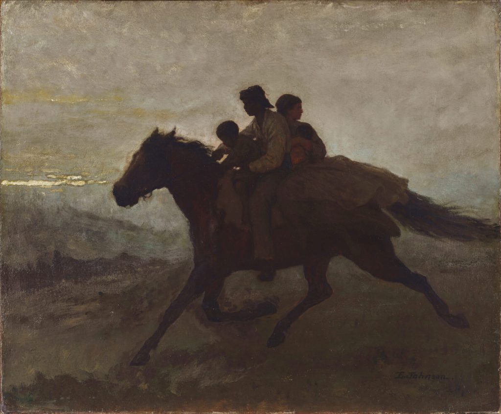 Eastman Johnson, A Ride for Liberty, 1862, Virginia Museum of Fine Arts, Richmond, Virginia, USA.