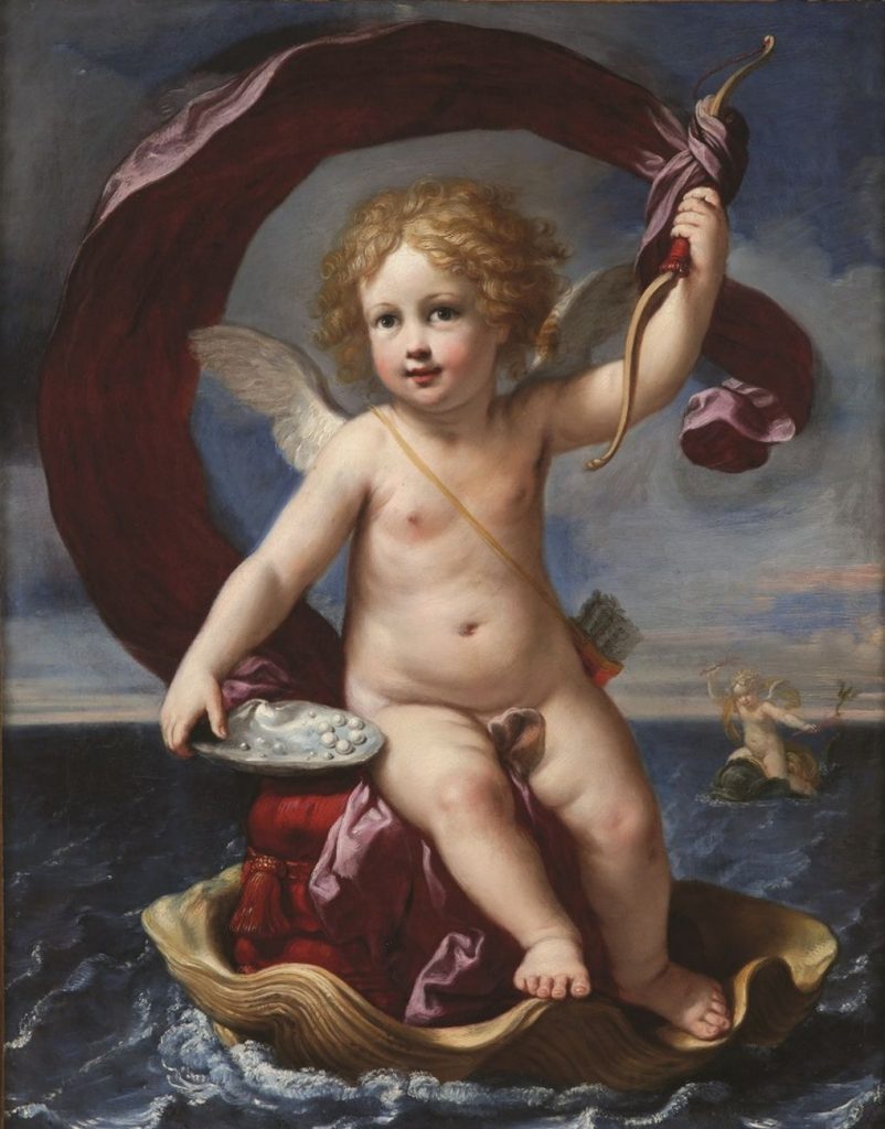 Elisabetta Sirani, Cupid Triumphant at Sea (Amorino Medici), 1661, private collection.