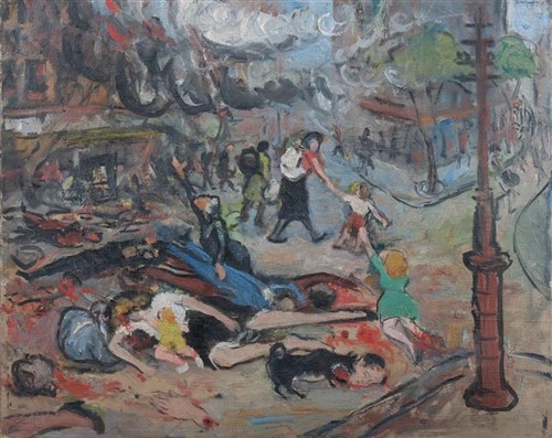Pan Yuliang, Massacre, 1942, Anhui Museum, Hefei, Anhui Province, China.