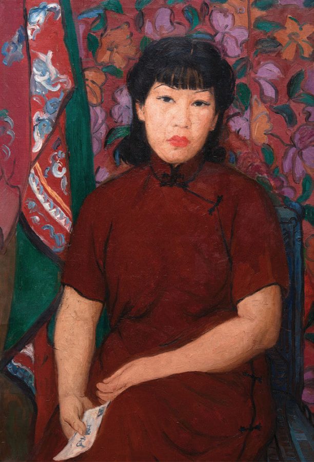 Pan Yuliang, Self-portrait in Red, c. 1940, International Institute for Asian Studies (IIAS), Leiden, Netherlands.