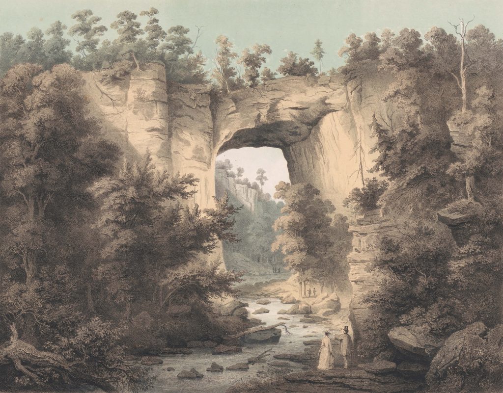 Natural Bridge: Edward Beyer, Natural Bridge, Rockbridge Co., 1858, Virginia Museum of Fine Arts, Richmond, VA, USA.
