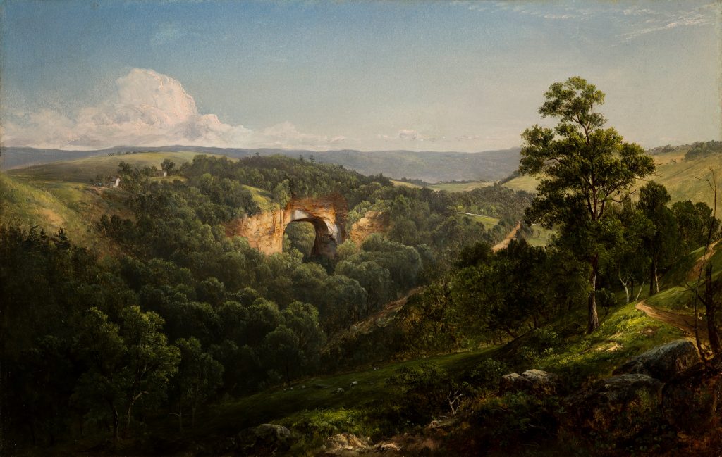Natural Bridge: David Johnson, Natural Bridge, Virginia, 1860, Reynolda House Museum of American Art, Winston-Salem, NC, USA.