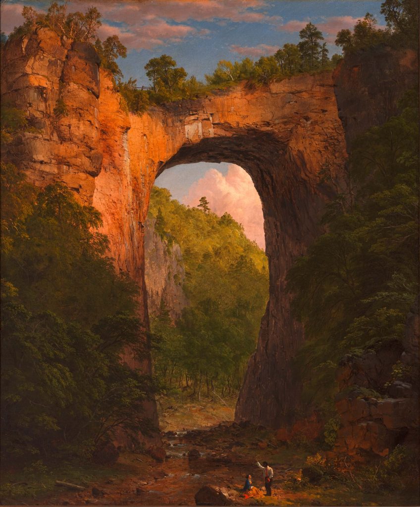Natural Bridge: Frederic Edwin Church, The Natural Bridge, Virginia, 1852, The Fralin Museum of Art, University of Virginia, Charlottesville, VA, USA.