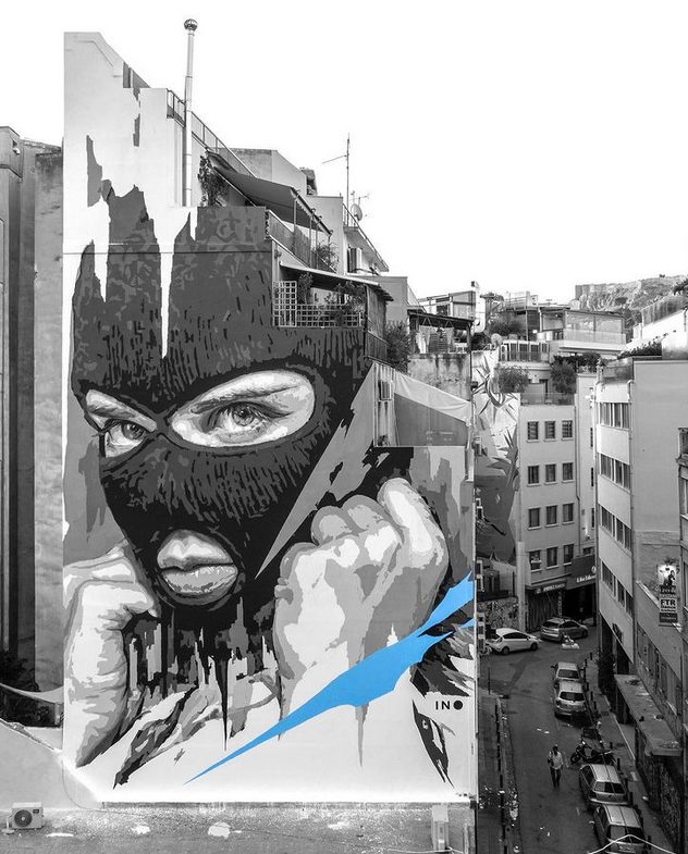 INO, Apocalypse now, 2020, Athens, Greece. Artist's instagram page.
