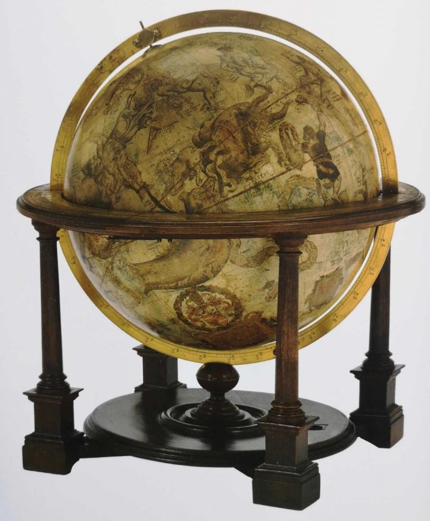 Gerard Mercator, Celestial Globe, 1551, National Maritime Museum, London, UK. Sylvia Sumira, The art and history of globes.