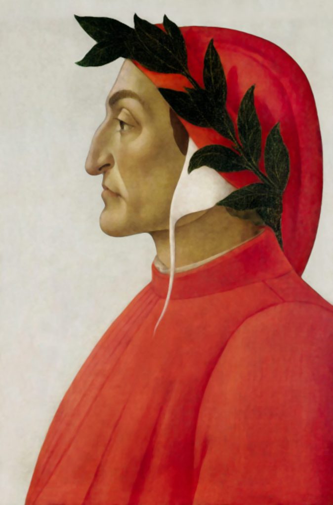Alessandro Botticelli, Dante Alighieri (portrait), 1495, Geneve, Switzerland. Source: Pinterest.