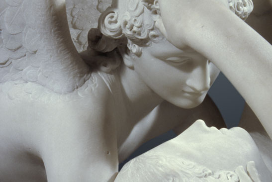Antonio Canova, Psyche Revived by Cupid's Kiss, between 1787 and 1793, Louvre, Paris, France.