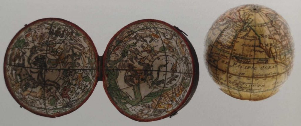 Nicolas Lane, Pocket globe, 1779, British Library, London. Sylvia Sumira, The art and history of globes.