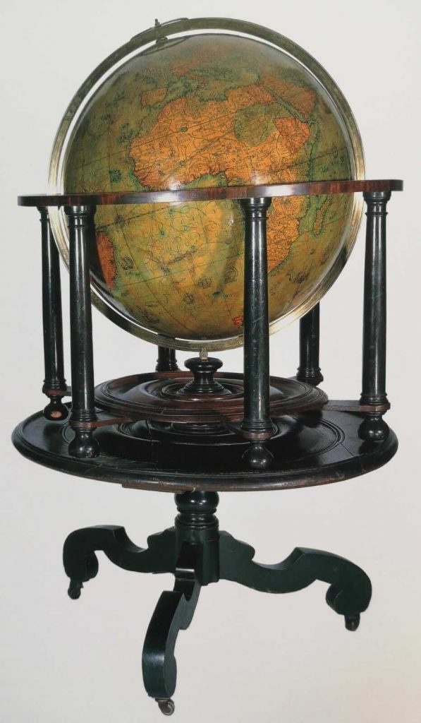Emery Molyeneux, Terrestrial Globe, ca. 1592-1603, Honourable Society of the Middle Temple, London. Sylvia Sumira, The art and history of globes.