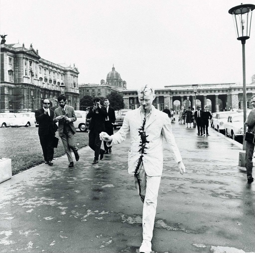 Viennese Actionism: Günter Brus, Vienna Walk, 1965, Vienna, Austria