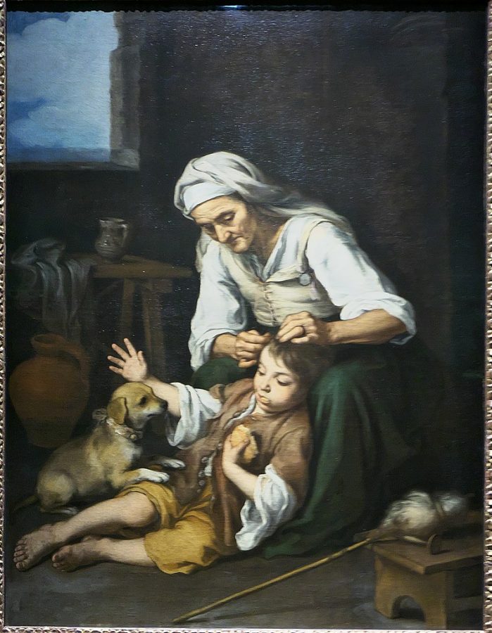 Bartlomé Esteban Murillo, Old Woman Delousing a Child, 1660-1670, Alte Pinakothek, Munich, Germany.