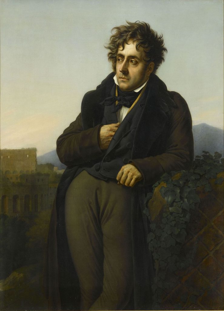 Enneagram artists: Anne-Louis Girodet de Roussy-Trioson, Chateaubriand Meditating on the Ruins of Rome, ca. 1808, Ville et Pays Malouin History Museum, Saint-Malo, France.