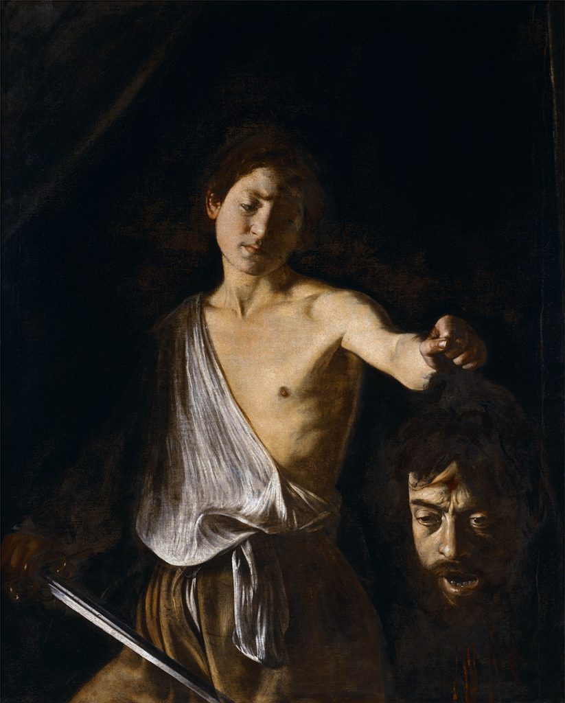 Enneagram artists: Caravaggio, David with Goliath’s Head, 1606, Borghese Gallery, Rome, Italy.
