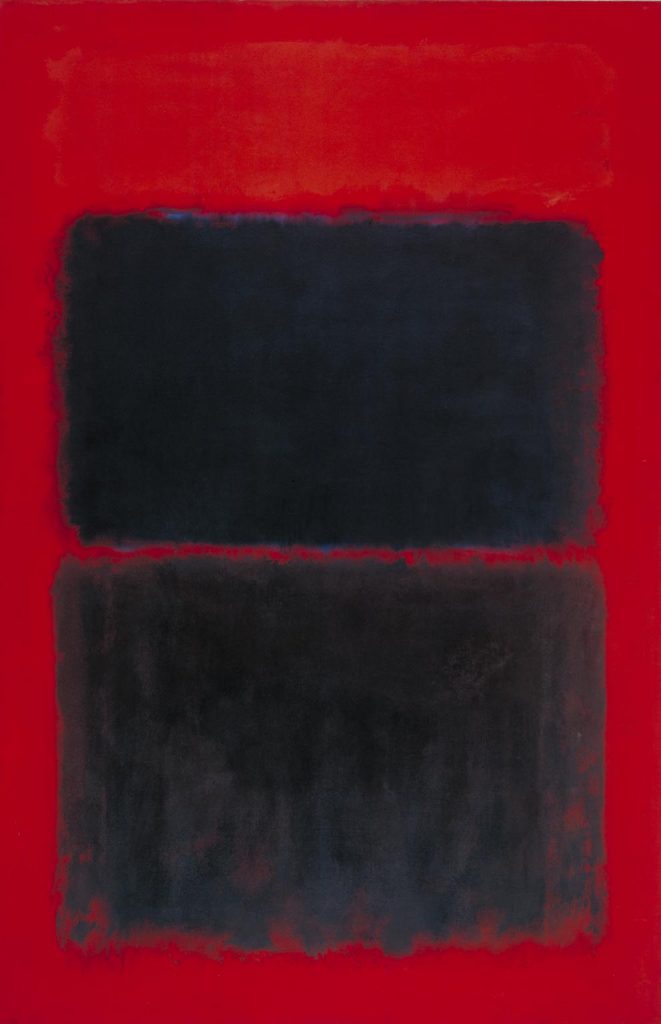 rothko paintings, Mark Rothko, Light Red Over Black, 1957, Tate, London, UK. 