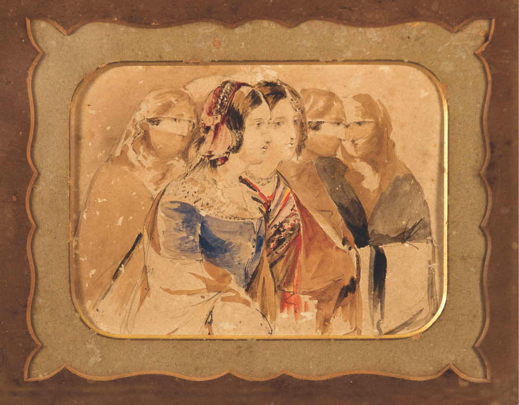 Amadeo Preziosi, Oriental women, c.1800s, MUŻA - National Community Art Museum/Heritage Malta.