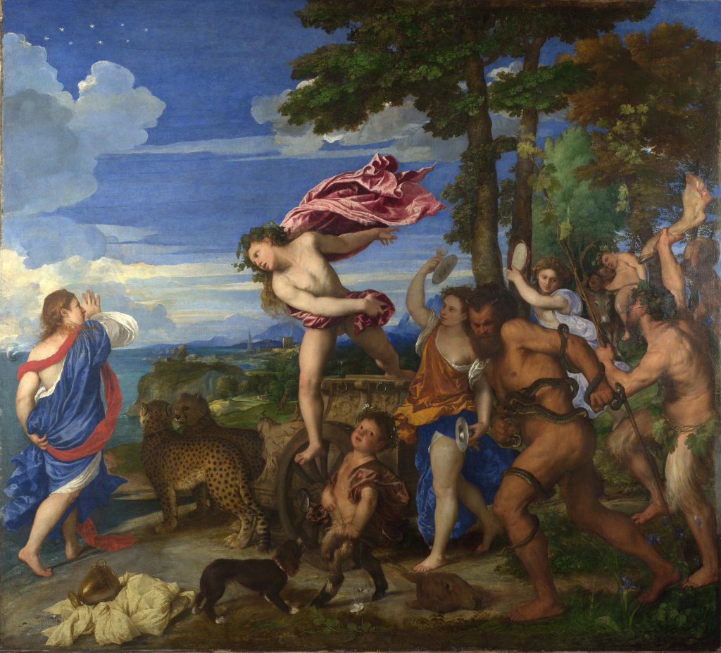 10 Things You Should Know About Titian: Titian, Bacchus and Ariadne, 1522-23, National Gallery of Art, London, England, UK.