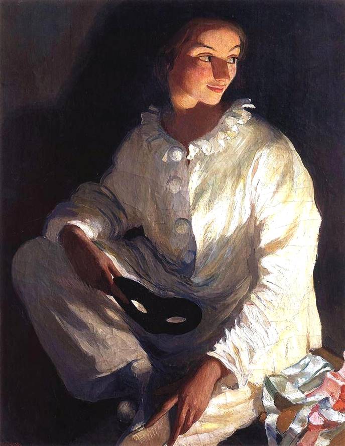 Zinaida Serebriakova. Zinaida Serebriakova, Self-Portrait as Piero, 1911, Odessa Fine Arts Museum, Odessa, Ukraine.