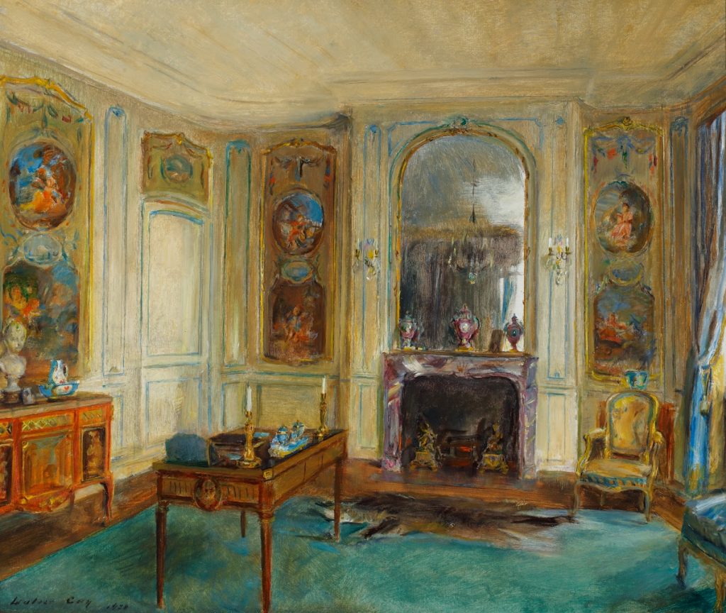 Paintings of exquisite palace interiors: Walter Gay, The Boucher Room, ca. 1928, The Frick Pittsburgh, Pittsburgh, PA, USA.