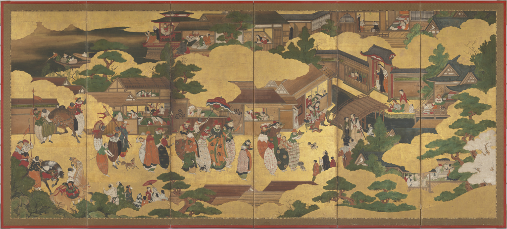 Kano School, Untitled Nanban byōbu, ca. 1630-1650, Edo period, Portland Museum of Art, Portland, ME, USA.