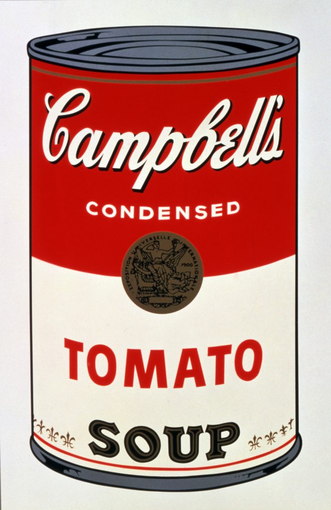 Pop Art Masterpieces: Andy Warhol, Campbell’s Soup Can I, 1968. 