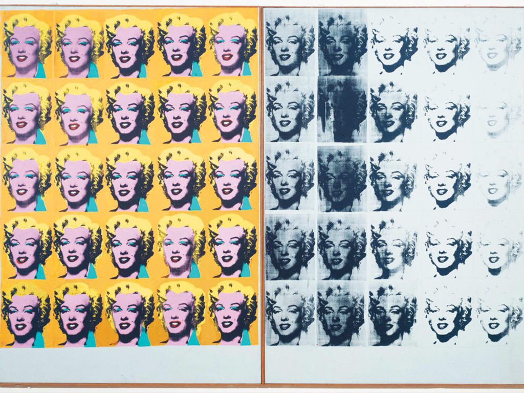 Pop Art Masterpieces: Andy Warhol, Marilyn Diptych, 1962, Tate, London, UK.
