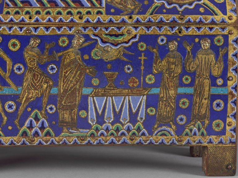 thomas becket: The Becket Casket, c. 1180–1190, Victoria & Albert Museum, London, UK. Detail.
