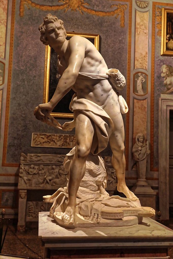Enneagram artists: Gian Lorenzo Bernini, David, 1617, Galleria Borghese, Rome, Italy. 