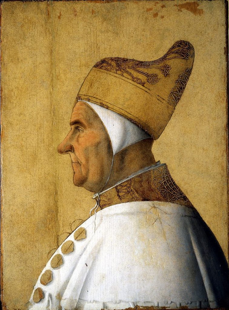 Gentile Bellini, Doge Giovanni Mocenigo, 1478, Museo Correr, Venice, Italy. painters of the Venetian Renaissance.