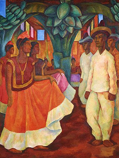 Diego Rivera, Dance in Tehuantepec, 1928, Philadelphia Museum of Arts, PA, USA.