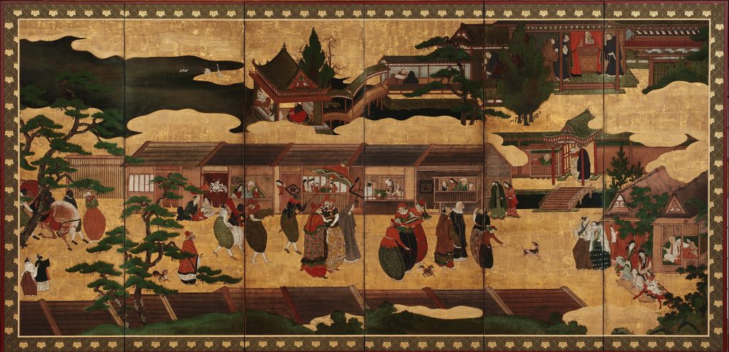 Namban: Arrival of the Europeans, ca. early 17th century, Edo period, National Museum of Asian Art, Washington DC, USA.