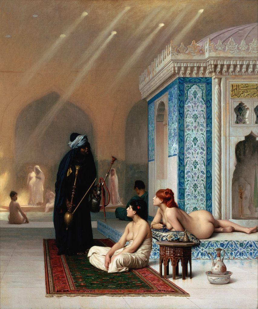 Jean-Léon Gérôme, Pool in a Harem, ca. 1876, State Hermitage Museum, St Petersburg, Russia