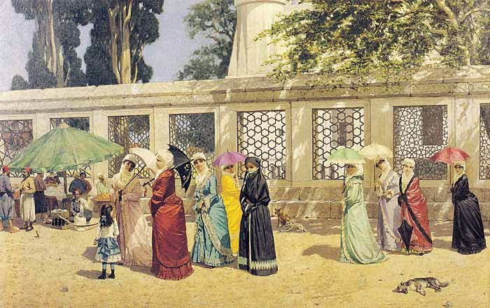 Osman Hamdi Bey, Ladies Taking A Walk, 1887, Osman Hamdi Bey House and Museum, Gebze, Turkey.