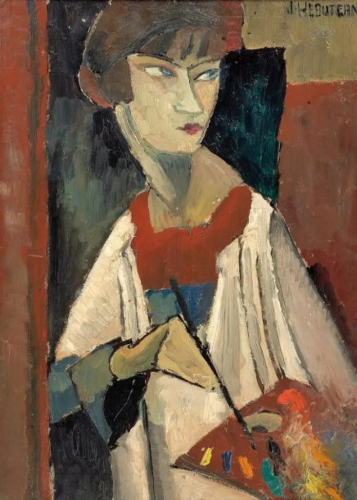 Jeanne Hébuterne: Loving Modigliani. Novel by Linda Lappin. Jeanne Hèbuterne, Self Portrait, 1919, private collection.
