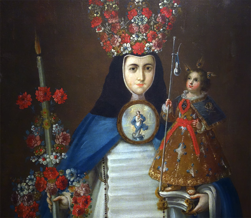 Crowned Nun Portraits: Crowned Nun Portrait of Sor María de Guadalupe, 1800, Banamex Collection, Mexico City, Mexico. Photo by Steven Zucker. 