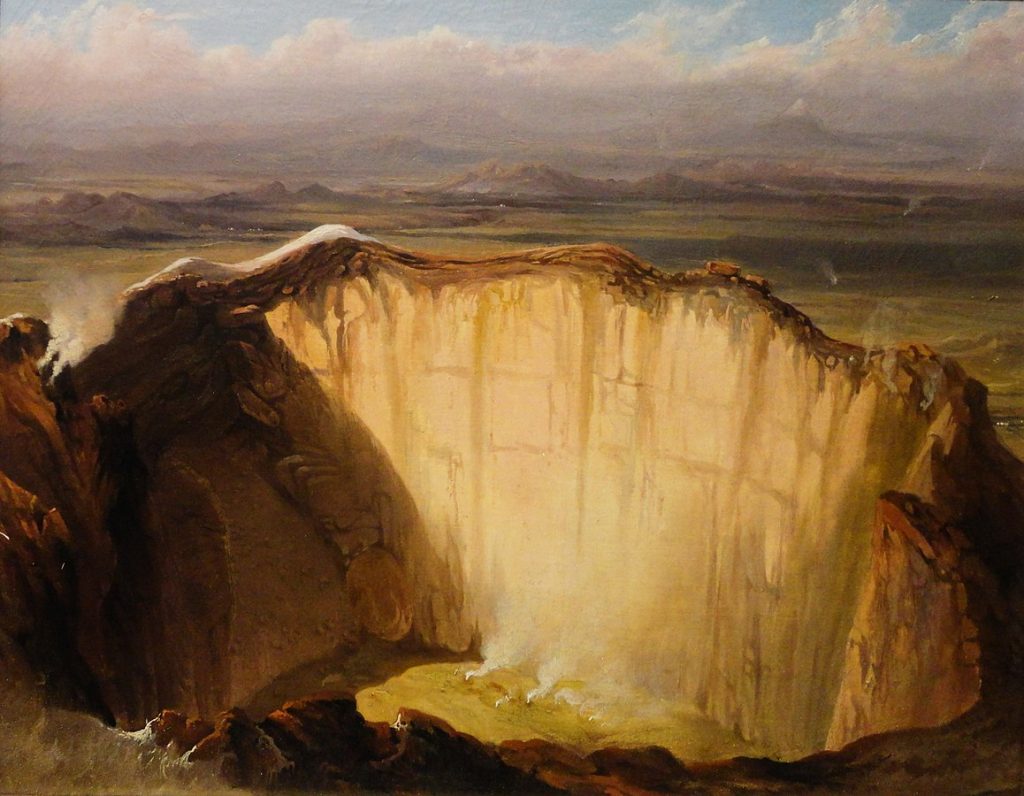 traveling artists mexico. Daniel Thomas Egerton, Popocatepetl crater, 1834, Banamex Cultural Foundation, Mexico City, Mexico. 