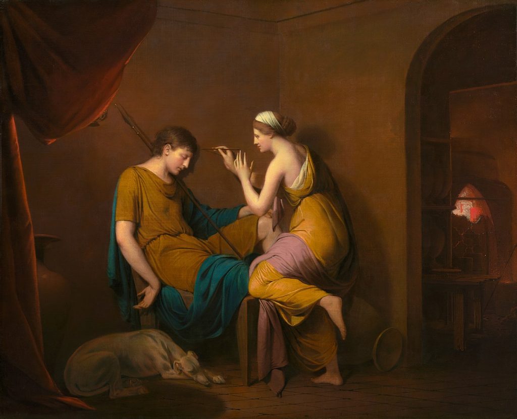Joseph Wright of Derby, The Corinthian Maid, 1782-4, National Gallery of Art, Washington, DC, USA.