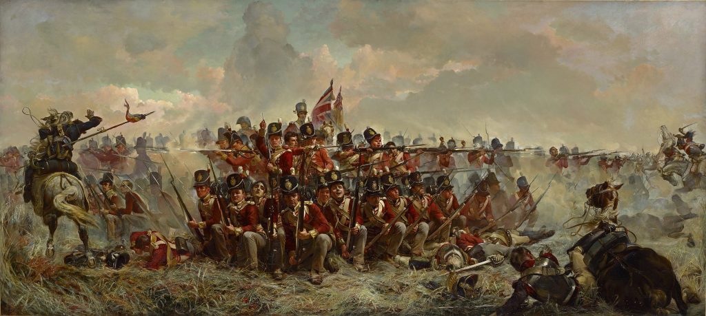 Elizabeth Thompson, The 28th Regiment at Quatre Bras, 1875, National Gallery of Victoria, Melbourne, Australia.