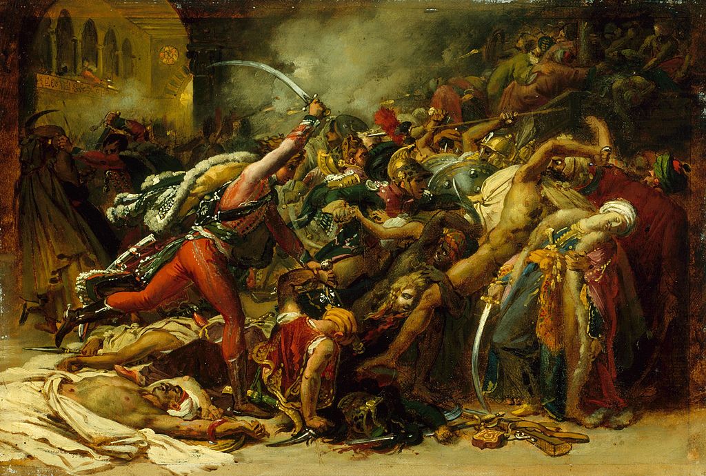 Anne-Louis Girodet de Roussy-Trioson, Revolt in Cairo on 21 October 1798, 1810, Château de Versailles, Versailles, France.