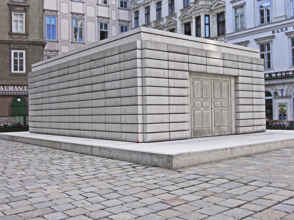 why have there been no great women artists Rachel Whiteread, Holocaust Memorial, 2000. Judenplatz, Vienna, Austria.