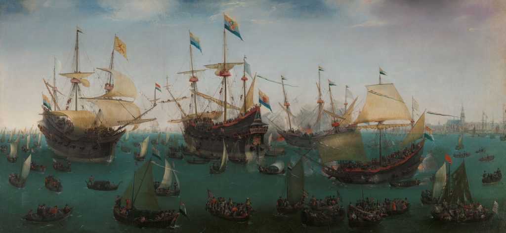 Hendrik Cornelisz. Vroom, The Return to Amsterdam of the Second Expedition to the East Indies, 1599, Rijksmuseum, Amsterdam, Netherlands.