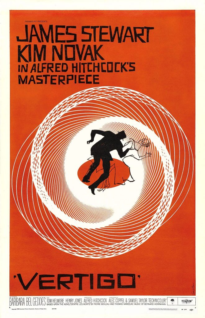 Saul Bass, Vertigo, poster, 1958