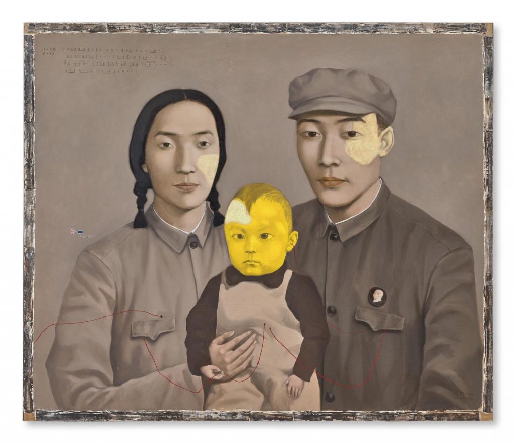 Contemporary Art China: Zhang Xiaogang, Bloodline. Big Family nr. 2, 1993, private collection. Sotheby's.