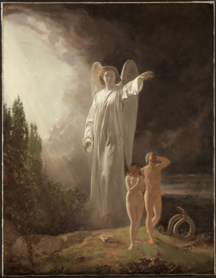 John Faed, Expulsion of Adam and Eve, ca. 1880, Cleveland Museum of Art, Cleveland, OH, USA. dramatic scenes