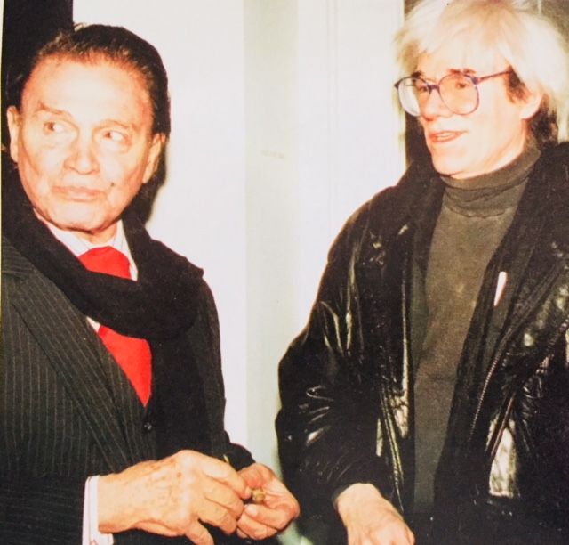 Alexander Iolas and Andy Warhol. 