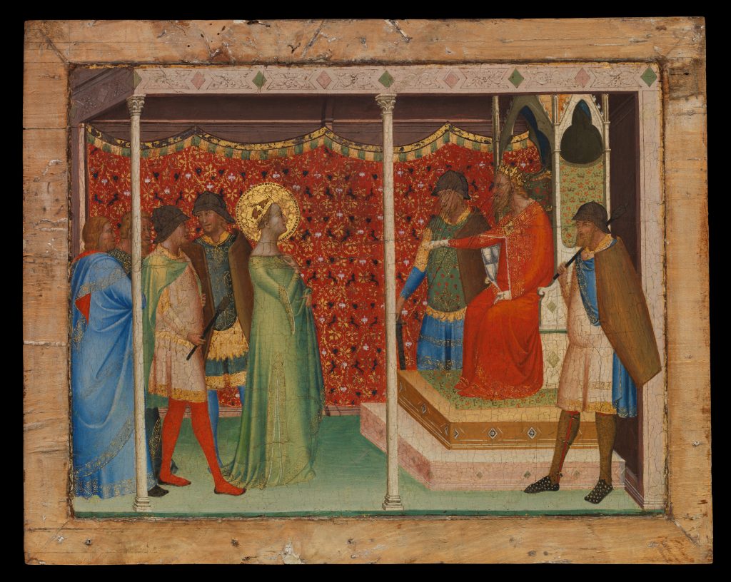 Bernardo Daddi, Saint Reparata Before the Emperor Decius, c. 1338-40, The Metropolitan Museum of Art, New York, NY, USA.