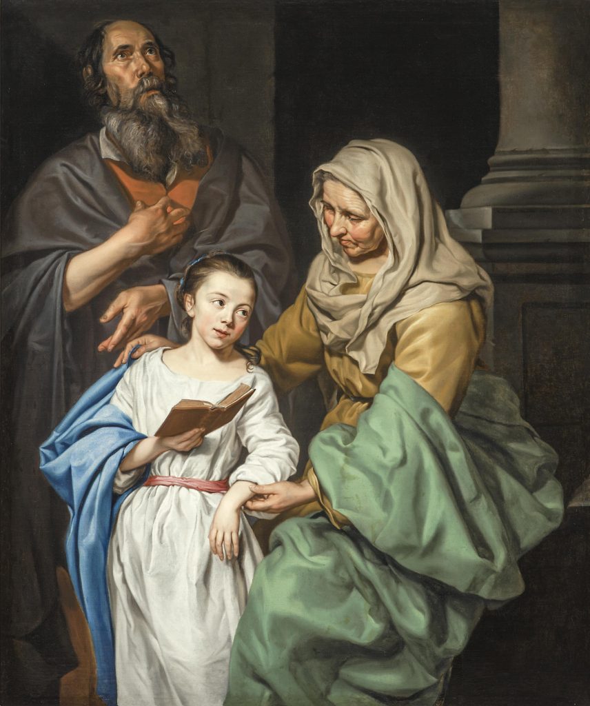 Michaelina Wautier, The Education of the Virgin, 1656, Mauritshuis, The Hague, Netherlands. 