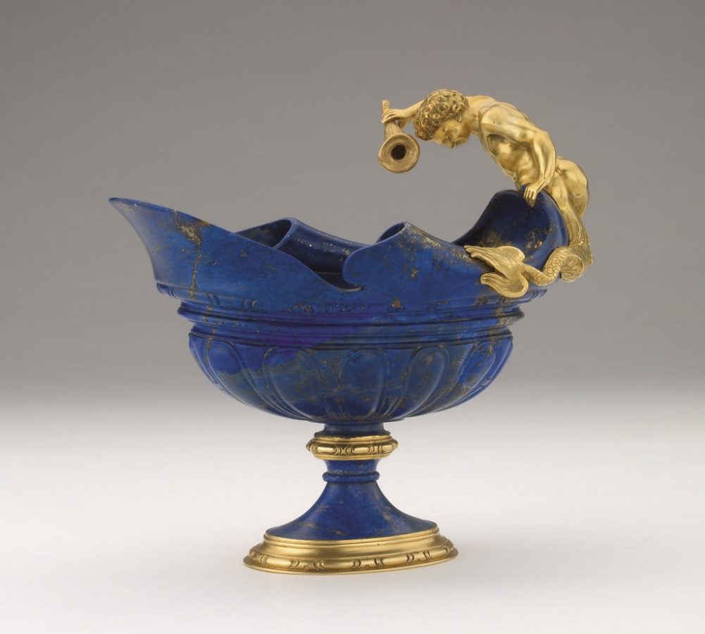 Ewer made of lapis lazuli and gold, Florence, ca. 1600, Ashmolean Museum, Oxford, UK.