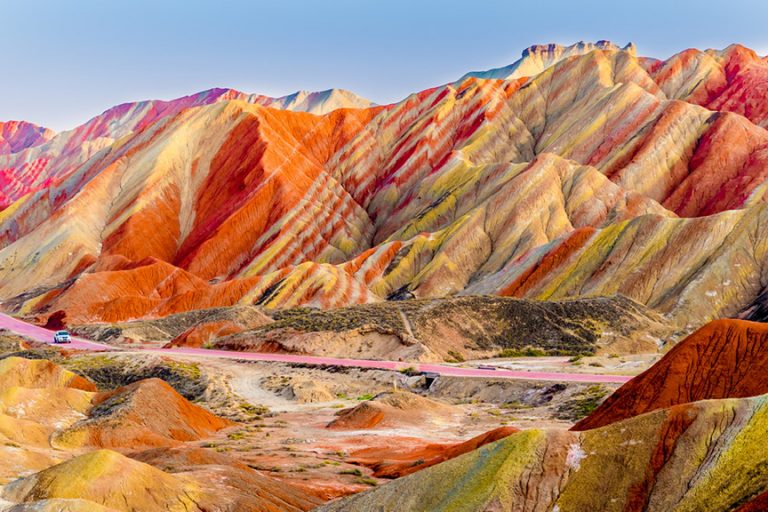 world Colorful Places: Rainbow Mountains, Zhangye Danxia National Geological Park, Gansu, China. Explorersweb.
