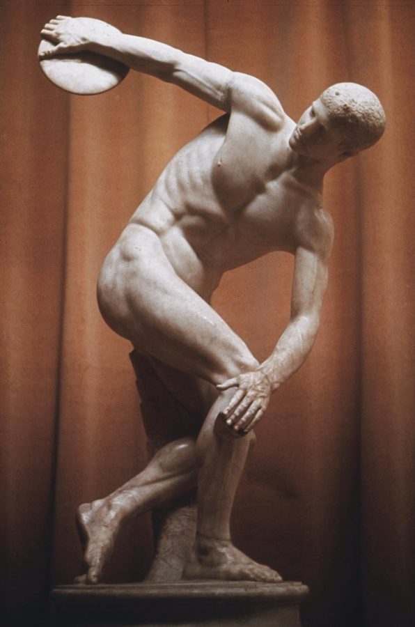 Nelly photographer Myrion, Discobolos, 2nd century CE (Roman copy of the original),Museo Nazionale Romano, Rome, Italy.