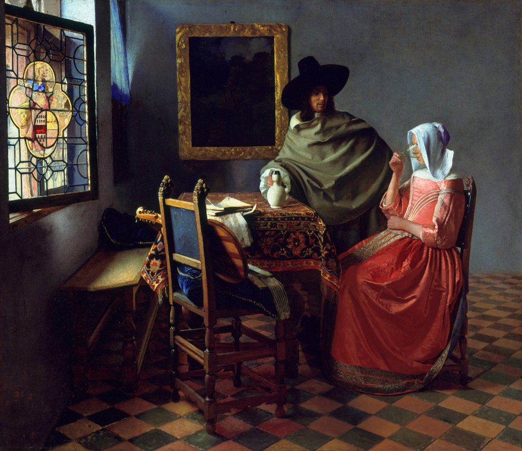Johannes Vermeer, The Wine Glass, 1660, Gemäldegalerie, Berlin, Germany
